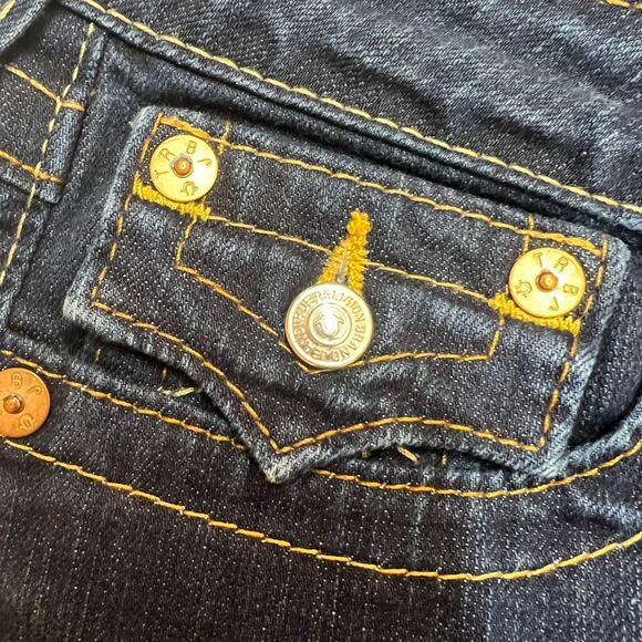 True Religion Women's Billy Jeans Size 28 Dark Wash Straight Denim Low Rise - Picture 8 of 15